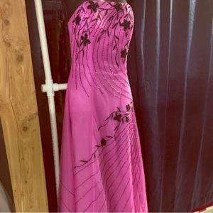 David bridal pink dress size S